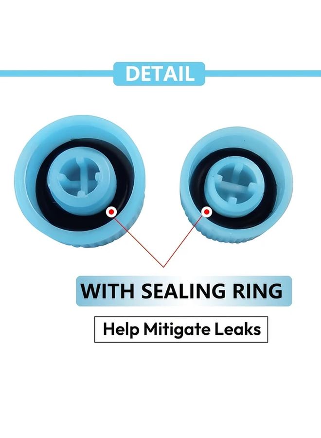 20pcs Blue Car AC Valve Caps 10 High Pressure 10 Low Pressure R134A R12 Port Covers - Image 4