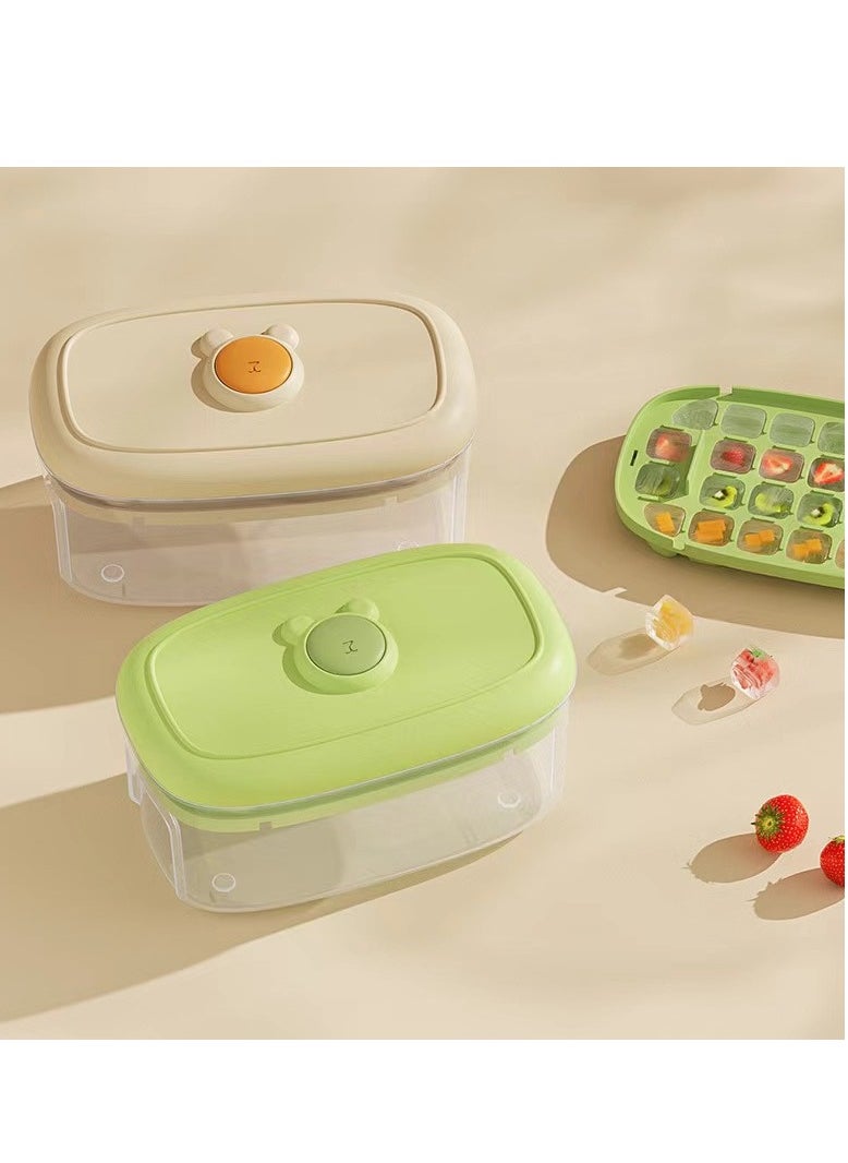Generic - 56 Grid Double Layer Ice Tray that Can be Pressed to Quickly Dispense Ice Comes With an Ice Shove - Image 1