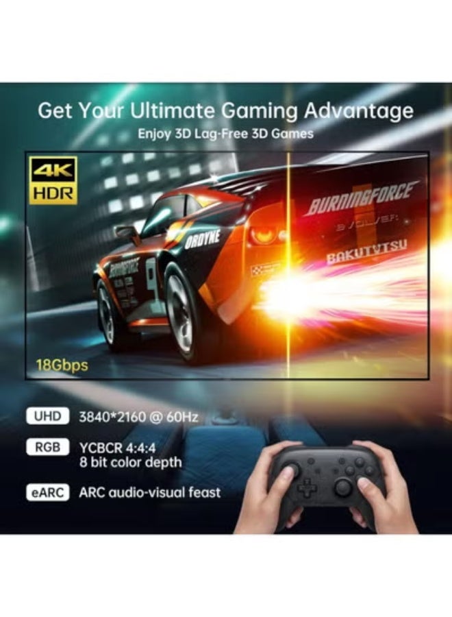 4K Fiber HDMI Cable 200ft – Durable & Easy-to-Use 4K 60Hz HDMI 2.0 Cable for Clear HD Video - Image 3