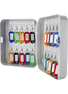 GETZET GETZET Combination Locker 20 Tags Adjustable Wall Mount Metal Key Box Security Lock Organizer Safe Key Security Cabinet Lock Box Deal for Home Office Property Managers Use 