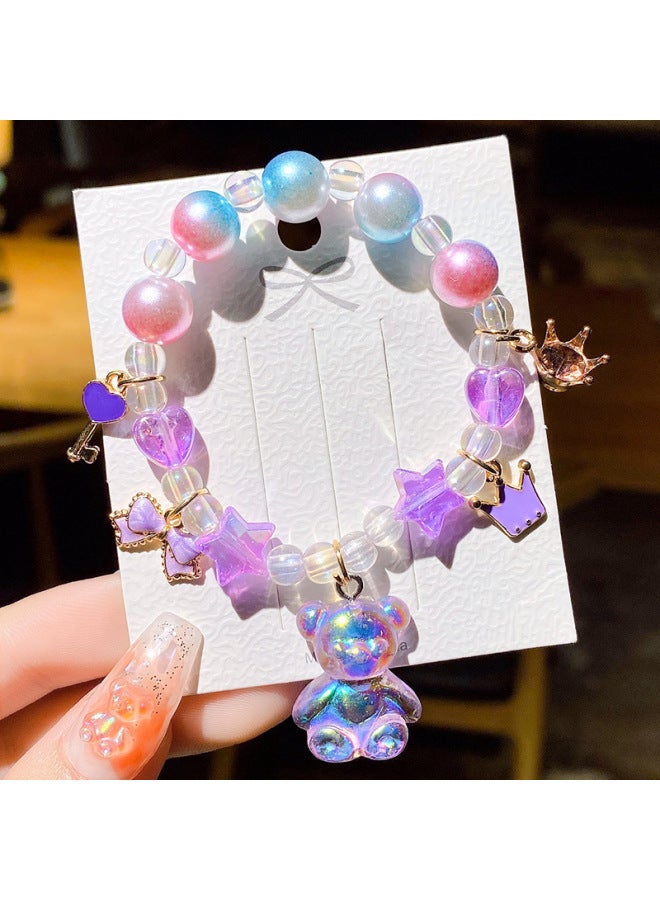 Little Girl Bracelet elry Bracelet Children's Bracelet Beaded Crystal Female Student Best Friend Girl Fashion Princess Elsa