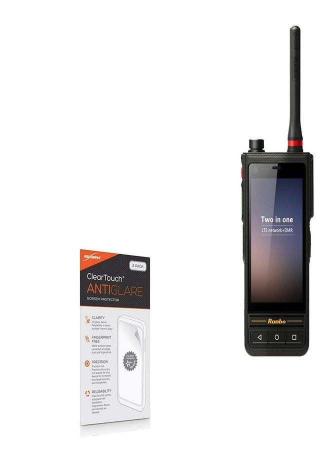 بوكس ويف واقي شاشة BoxWave لجهاز Runbo E81 (واقي شاشة) - ClearTouch مضاد للتوهج (عبوة من قطعتين)، غشاء غير لامع مضاد لبصمات الأصابع لجهاز Runbo E81 - Image 1