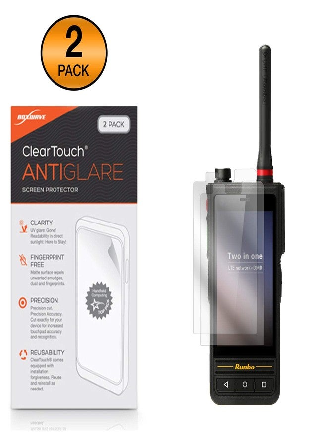 بوكس ويف واقي شاشة BoxWave لجهاز Runbo E81 (واقي شاشة) - ClearTouch مضاد للتوهج (عبوة من قطعتين)، غشاء غير لامع مضاد لبصمات الأصابع لجهاز Runbo E81 - Image 2