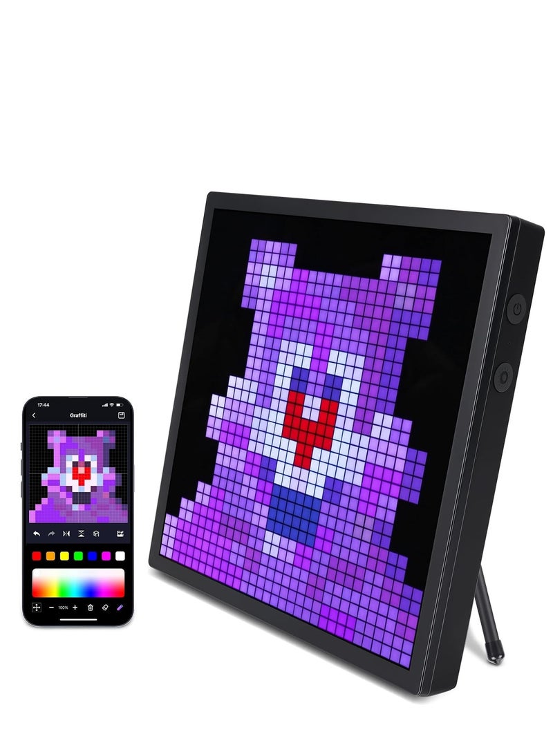 ماتريكس شاشة عرض LED بكسل iDot-Matrix، شاشة LED قابلة للبرمجة مقاس 32 × 32 مع تحكم عبر التطبيق لتزيين المنزل والإعلان التجاري  - Image 1