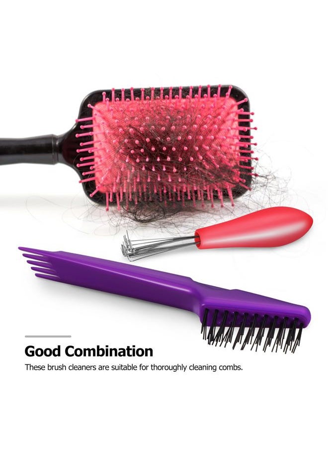 Healeved - 4 Pcs Hair Brush Cleaning Tools Mini Brush Hair Brush Remover Tools Wave Brush Hair Brush Cleaner for Removing Hair Dust - Image 1