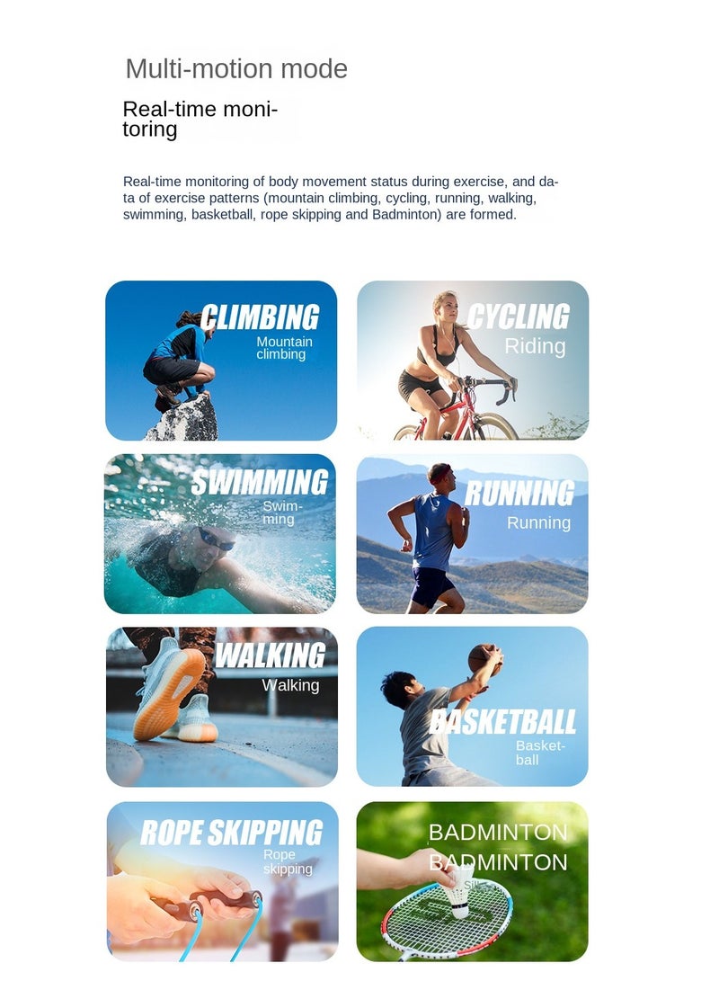 MX Smartwatch, Spherical Sapphire Glass, Health at a Glance,  calling, Fresh-new Activity Rings,ECG Analysis, Compatible with Andriod  ，Super long standby time of 40 days - Image 5