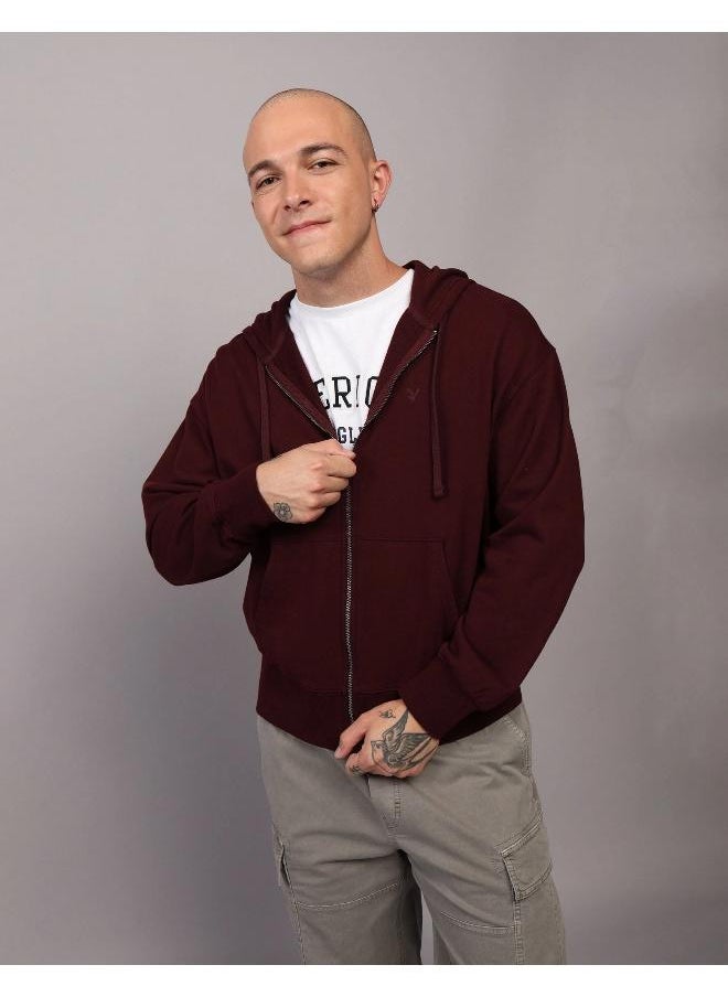 American Eagle - Fleece Zip Through Hoodie - Image 1
