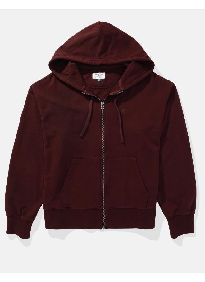 American Eagle - Fleece Zip Through Hoodie - Image 1
