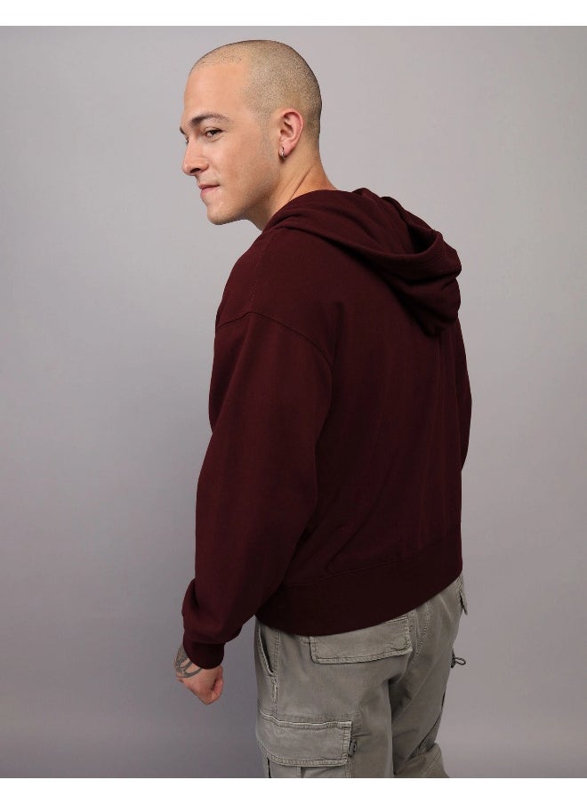American Eagle - Fleece Zip Through Hoodie - Image 1