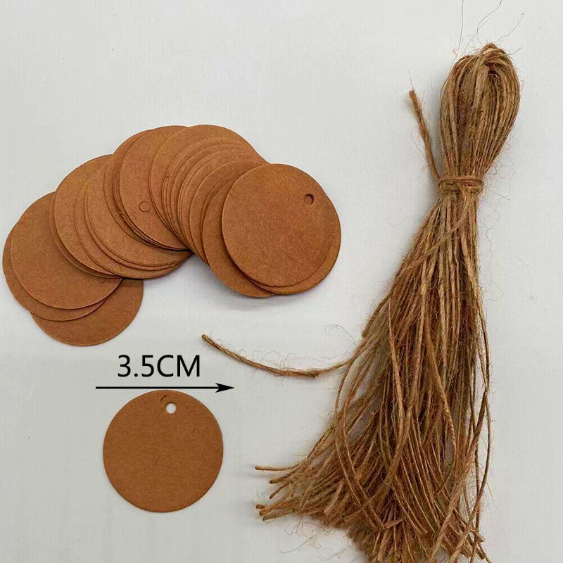 Kraft Paper Blank Card Graffiti Card Kindergarten Partition Card Holiday Packaging Gift Card Greeting Card Decoration Tag - Image 1