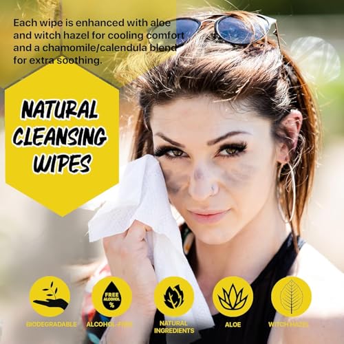 Klean Freak Body Wipes - for Face and Body, No Water, Wipe Away Sweat and Odor, Large Textured, Travel, Gym, Camping and More, 120 Cnt Jug (Citrus) - Image 5