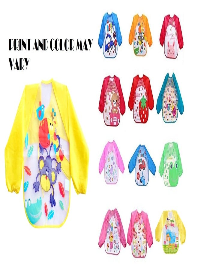 Wavva® Long Sleeve Baby Bib Cum Apron, Full Sleeve, Toddler's Leak-Free Baby Bib with Sleeves, Washable/Lightweight/Wipe able, Baby Feeding Essential, 1-5 Year, Bib Shirt. - Image 2