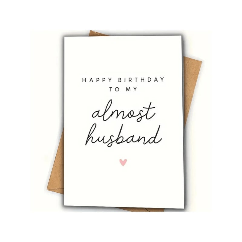 1pc, Boyfriend Birthday Card, Husband Birthday Card, To My Favourite Person, Girlfriend Birthday Card, Wife Birthday Card, Birthday Card, Small Business Supplies, Thank You Cards, Birthday Gift, Cards, Unusual Items, Gift Cards,  Christmas - Image 1