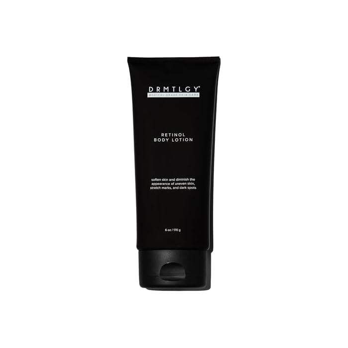 DRMTLGY Retinol Body Lotion – Firming Anti-Aging Body Cream for Crepey Skin, Stretch Marks & Sun-Damaged Skin – Hydrating Retinol Lotion with Ceramides & Shea Butter