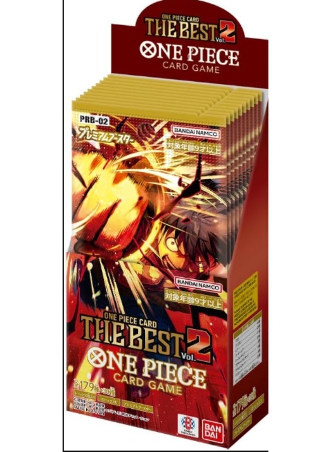 BANDAI ONE Piece Card Game The Best Vol.2 (PRB-02) Booster Box - 10 Packs