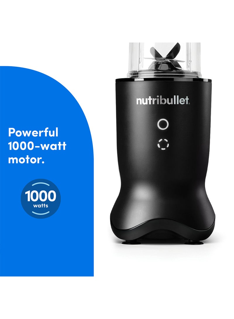 nutribullet Ultra 1000W High-Speed Blender, Multi-Functional, Quiet Motor, Tritan™ Renew Cups, Rapid Extractor Blades, BPA-Free, Shatter-Resistant, Glow Interface, 700 ml,  NBU-500AK, 1-Year Warranty, Dark Grey 700 ml 1000 W NBU-500AK All Black - Image 3