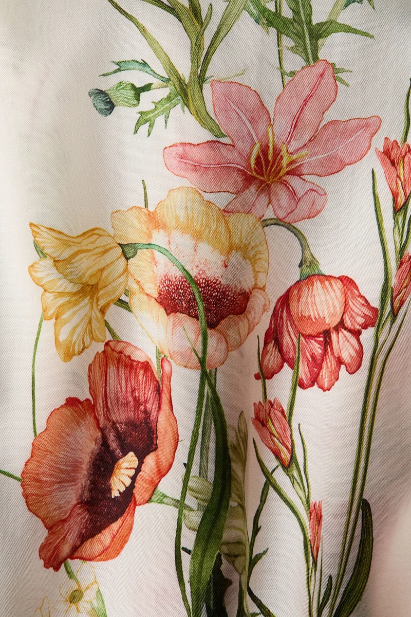 H&M  Printed lyocell resort shirt for Women | Best Price UAE