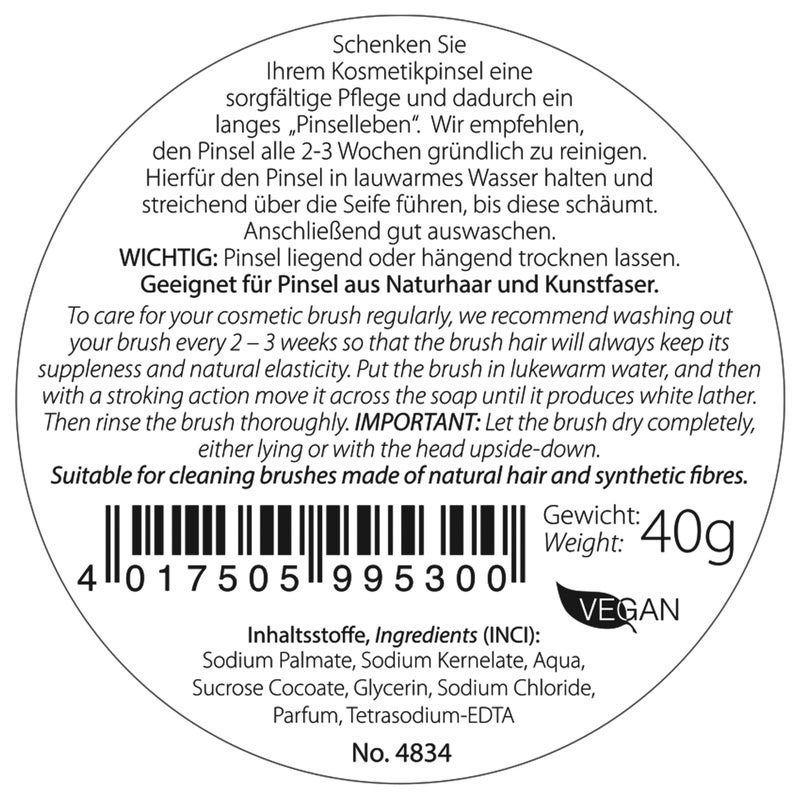 da Vinci Cosmetics Series 4834 Brush Cleaning Soap, Small, 40 Gram - Image 4