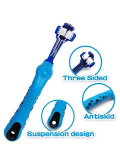 TIHOOD Three Sided Pet Toothbrush Dog Brush Addition Bad Breath Tartar Teeth Care Dog Cat Cleaning Mouth (Blue,Orange,purplr and White) - pzsku/ZBA276AD91913C22E898EZ/45/_/1737032160/37508091-a932-4bc4-b399-de4910ddc3ba