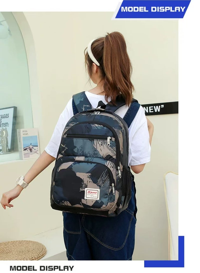 SPORT Boys and girls backpack, primary and secondary school backpack, back to school backpack, three piece set, classic - Image 2