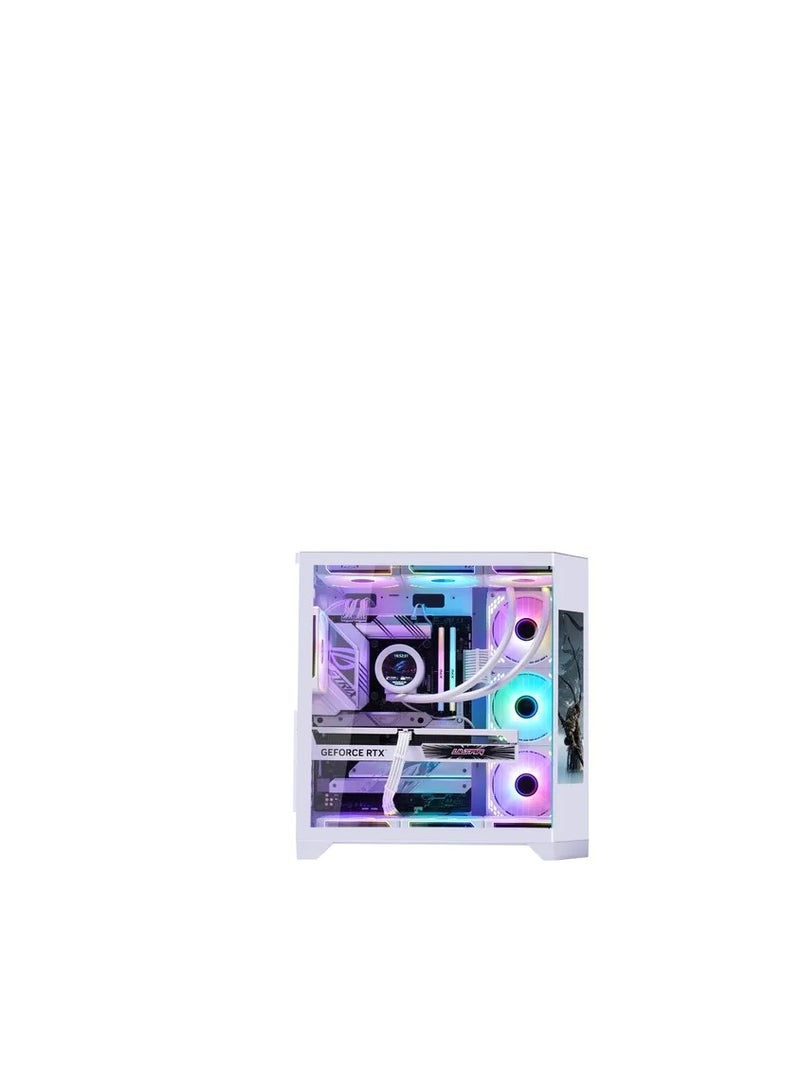 WJCOOLMAN مروحة WJCOOLMAN Y60 PRO 7UNI LCD بيضاء - Image 3
