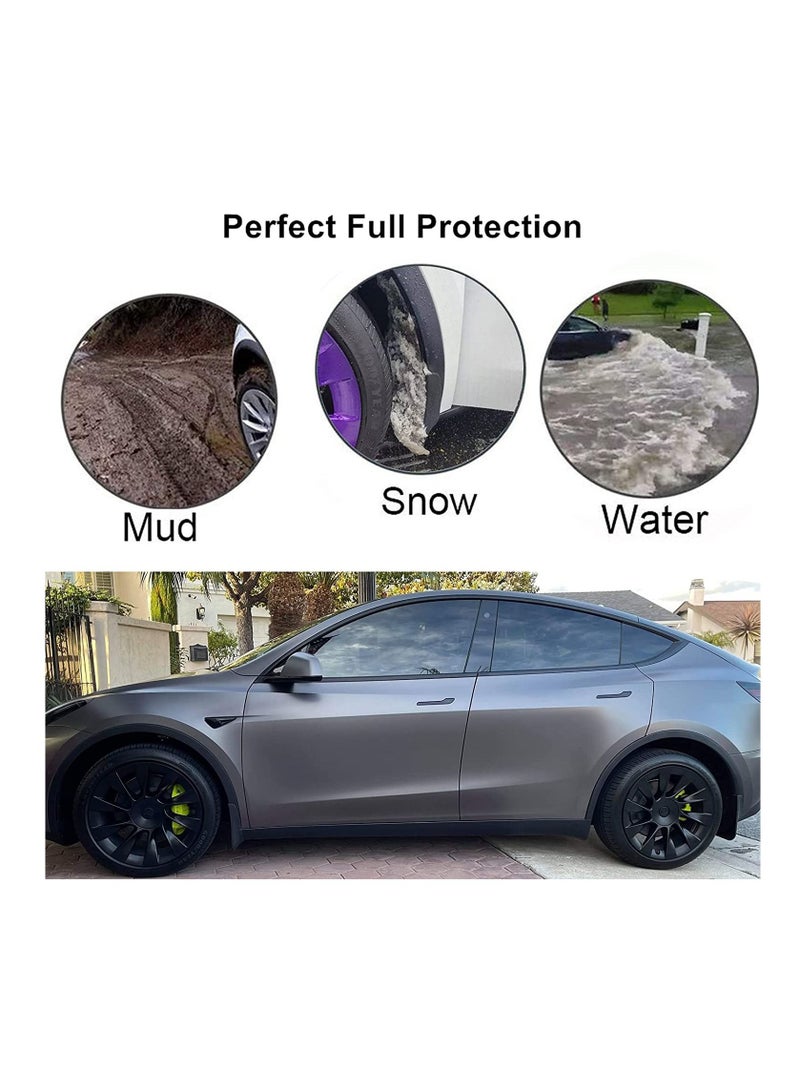 Y&D Car Mud Flaps Compatible with 2020 2021 2022 Tesla Model Y Splash Guards Mudguard Mudflaps Accessories for Y, No Need to Drill Holes（Set of 4）  - Image 2