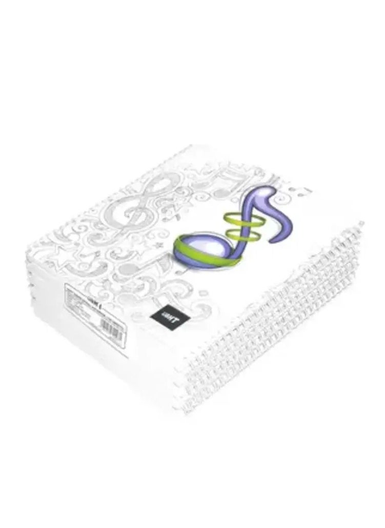 Light LIGHT Pack of 10 Spiral Soft Cover Notebook, Single Line , 10X8 Inches (25.4 X 20.32 cm) 100 Sheets - LINB1081707S 