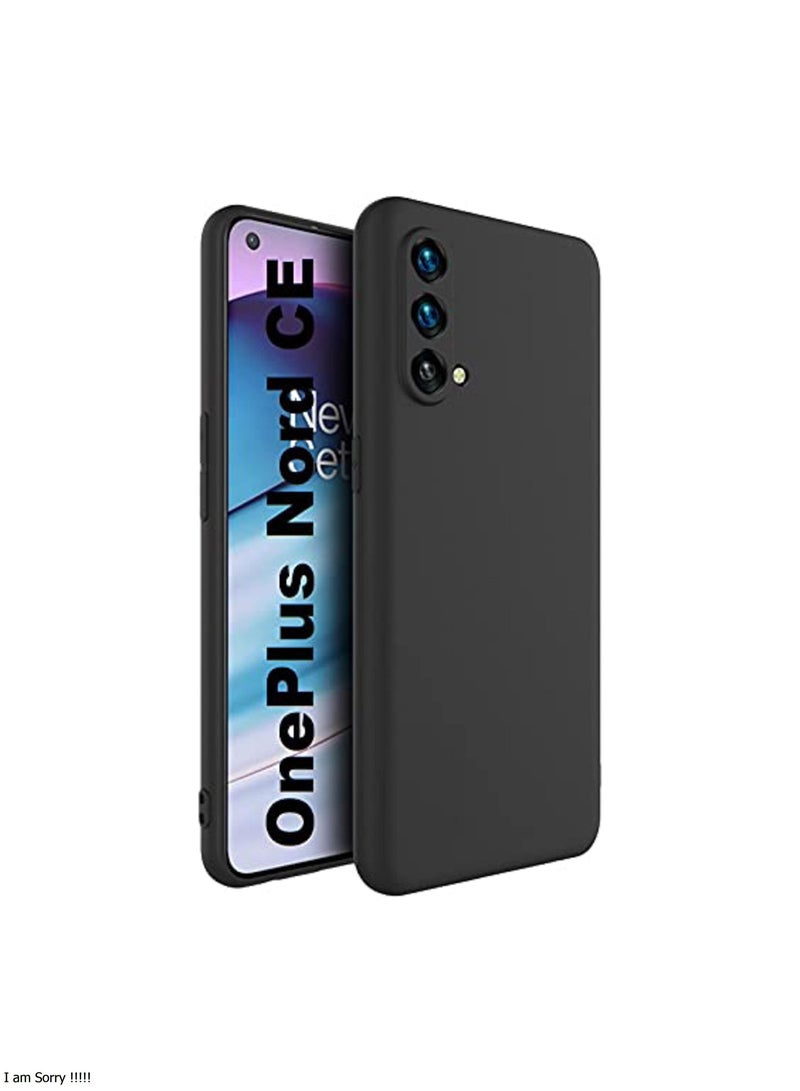 IAF Oneplus Nord CE 5G Case Cover Black Slim Fit for Soft TPU Back Cover Flexible Silicone Cover for Nord CE 5G
