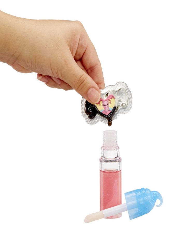 Yummiland Lip Gloss Doll: Sour Sweeties - Gabi Gummybear Includes DIY Lip Gloss + Removable Keychain, Cosmetic Play, Collectible, Ages 4+ - Image 2