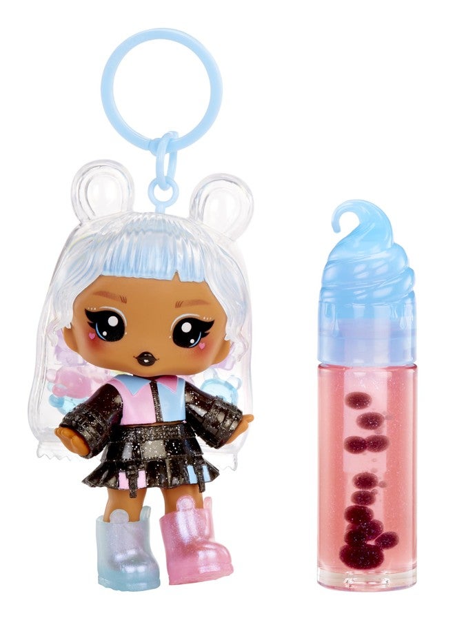Yummiland Lip Gloss Doll: Sour Sweeties - Gabi Gummybear Includes DIY Lip Gloss + Removable Keychain, Cosmetic Play, Collectible, Ages 4+ - Image 3
