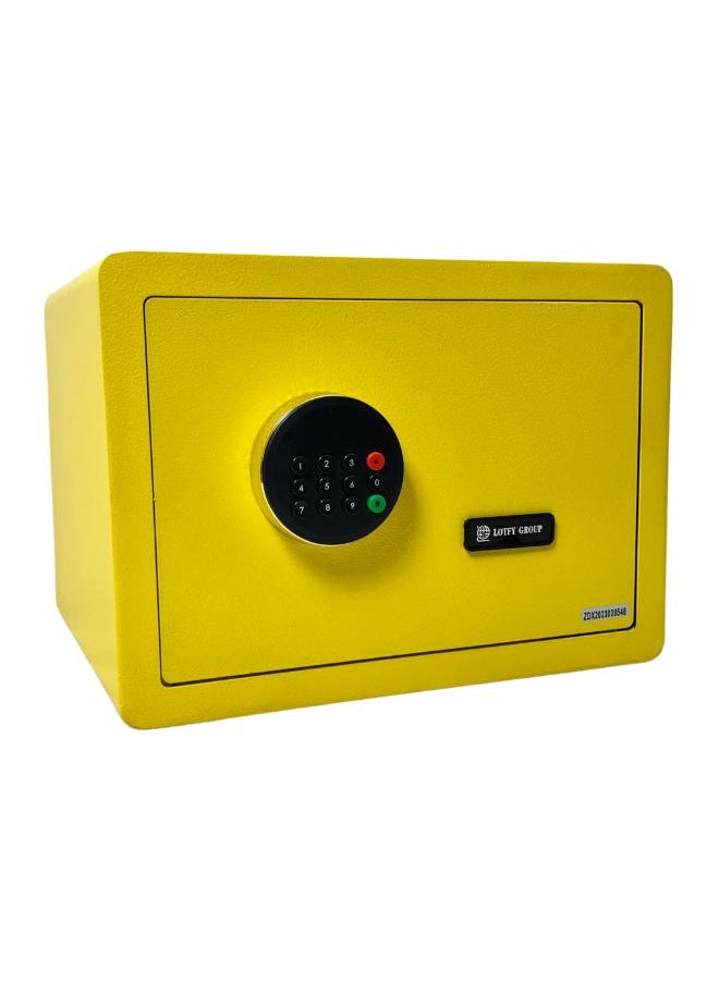LOTFY GROUP Digital Safe -  Money Security Box with Electronic Keypad and 2 Manual Override Keys - Home safe , Office Yellow. ( H25 * W35 * D25 CM )  - Image 2