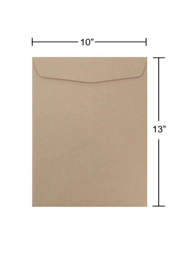 JAM Paper 10 X 13 Open End Catalog Premium Envelopes Brown Kraft Paper Bag 50 Pack  - Image 4