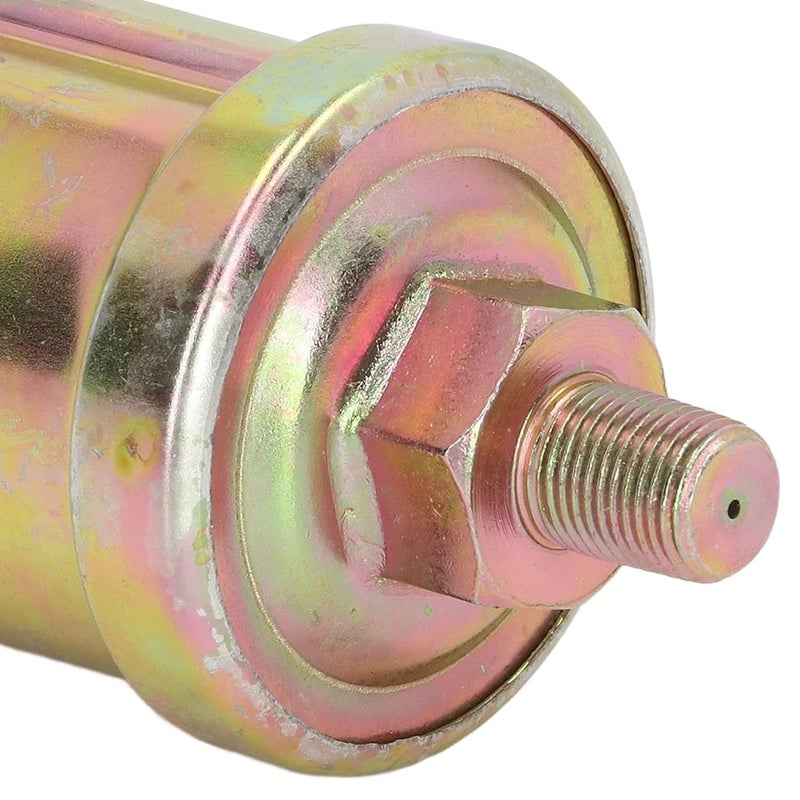 Oil Pressure Sensor, 1/8 NPT Thread, 0-10Bar Pressure Range, Aluminum Alloy Oil Pressure Sender Replacement (Glossy Finish Double Head) - Image 5