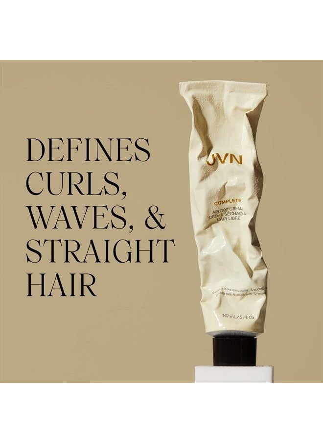 JVN Air Dry Cream, No Heat Air Dry Hair Styling Cream, Soft Styling Cream for All Hair Types, Smoothes and Defines Hair, Sulfate Free (5 Fl Oz)  - Image 5