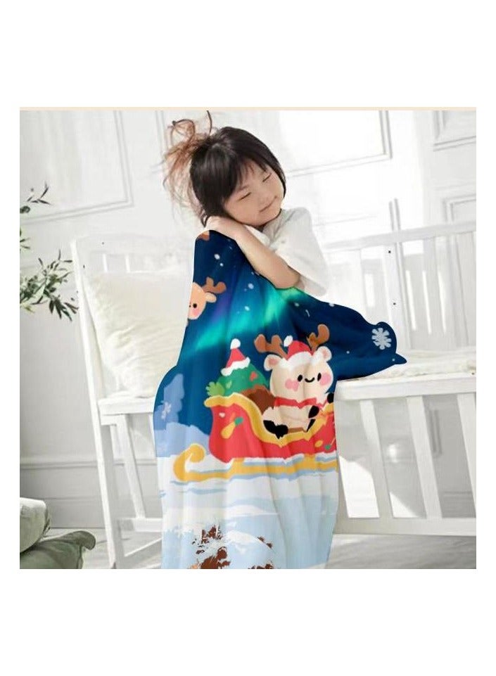 عام بطانية رقيقة من الفانيلا (دافئة ومريحة، ومناسبة للنوم واستخدام الألعاب وإزالة الغبار ومقاومة للرمل) 150 سم * 200 سم - 54 - Image 3