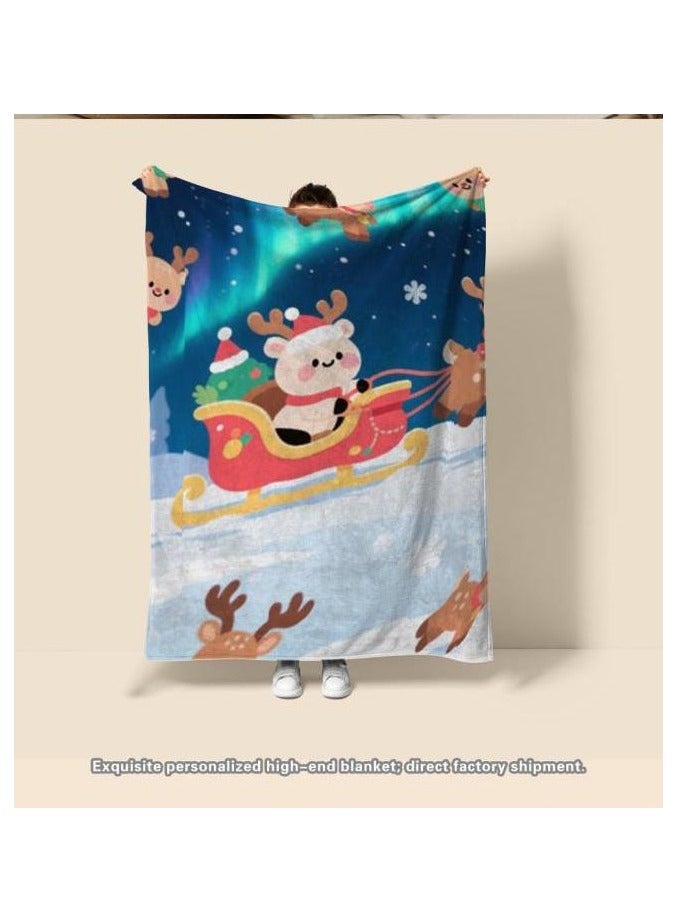 عام بطانية رقيقة من الفانيلا (دافئة ومريحة، ومناسبة للنوم واستخدام الألعاب وإزالة الغبار ومقاومة للرمل) 150 سم * 200 سم - 54 - Image 4