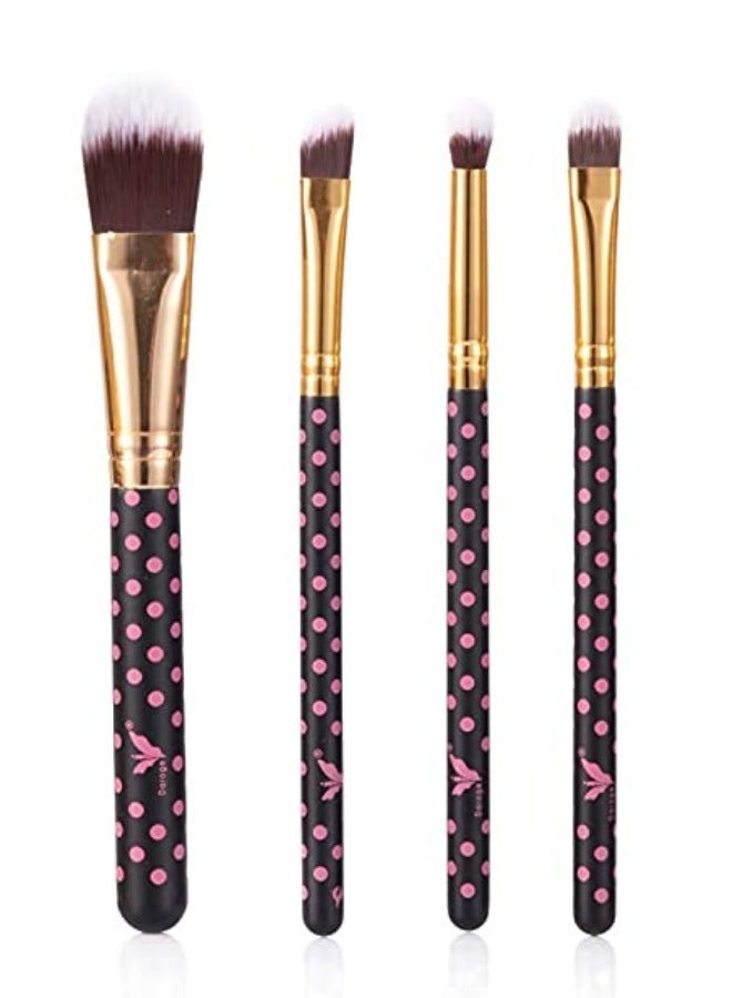 daroge 12 pieces Makeup Brush Set Black/Rose Gold - Image 4