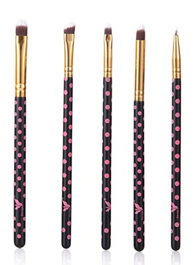 daroge 12 pieces Makeup Brush Set Black/Rose Gold - Image 5