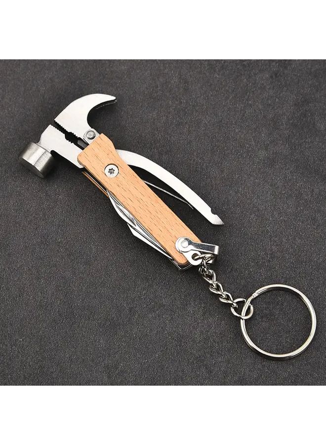 مطرقة الطوارئ الفضية متعددة الاستخدامات للتخييم في الهواء الطلق والمركبات والاستخدام المنزلي - Image 2