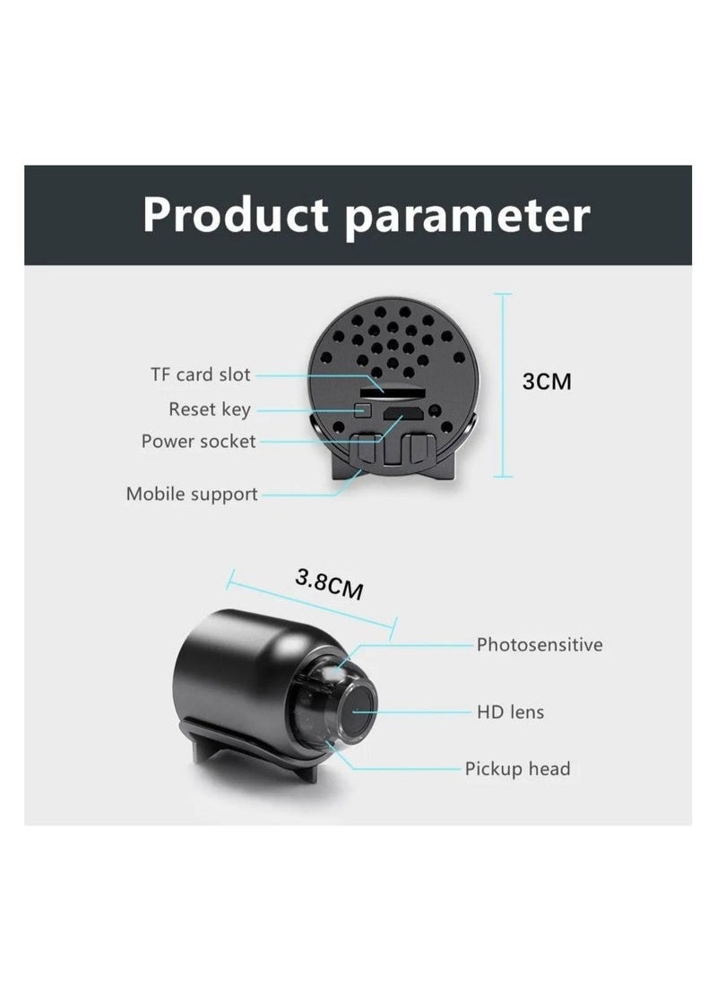 Gravity Mini WiFi Camera | HD 1080P Wireless Security Camera | Portable Small Camera with Motion Detection & Night Vision | Remote Viewing | Home & Office Surveillance | Hidden Mini Camera with Loop Recording - Image 5
