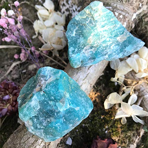 Zenkeeper 1Lb Amazonite Crystal Stone Natural Raw Stones & Fountain Rocks for Tumbling, Cabbing, Polishing, Wire Wrapping, Wicca & Reiki Crystal Healing - Image 3