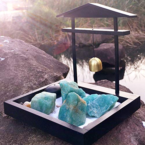 Zenkeeper 1Lb Amazonite Crystal Stone Natural Raw Stones & Fountain Rocks for Tumbling, Cabbing, Polishing, Wire Wrapping, Wicca & Reiki Crystal Healing - Image 4