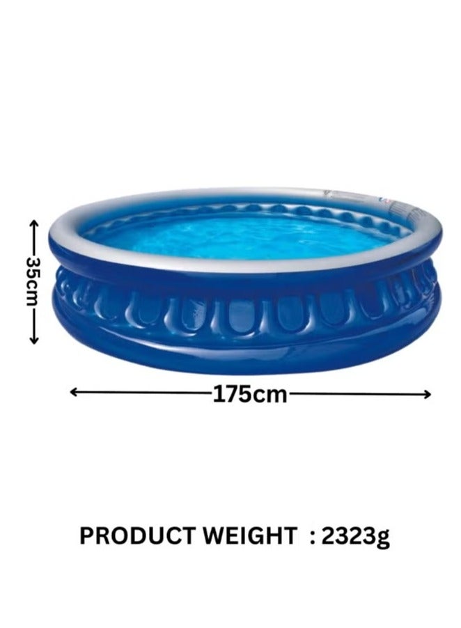 Soft Side Inflatable Pool, 175x35 cm Kids' Swimming Pool  - Image 2