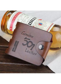 Generic Genuine Leather Retro Man Wallet Brown  - Image 1
