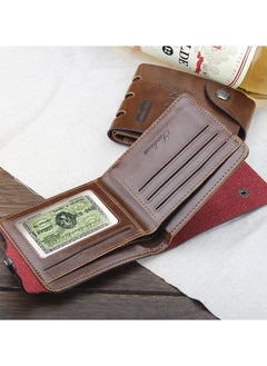 Generic Genuine Leather Retro Man Wallet Brown  - Image 3