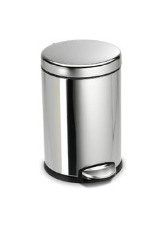 Durable Stainless Steel Round Pedal Trash Can Polished Steel 4.5 L - pzsku/ZBA27F7468851832C22F8Z/45/_/1702144225/f677ae71-b069-4dc4-a259-9177d8761846