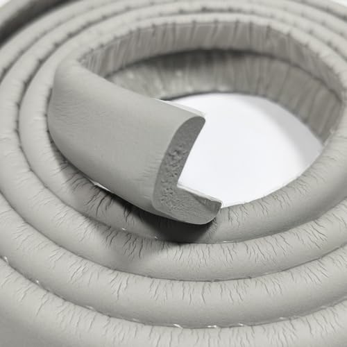 BabySafeHouse Pre-Taped Furniture Edge Guard and Corner Protector - 6.5ft Edge + 4 Corner Guards (Grey Color) for Baby Proofing & Child Safety - Image 4