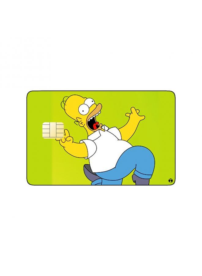 RKN PRINTED BANK CARD STICKER Animation Homer From The Simpsons By 20Th Century - Image 2