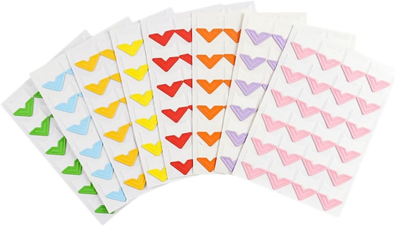 Veemoon 8pcs Photo Corners Self-Adhesive Paper Stickers for Scrapbooking Albums and Journals for Easy Decoration and Memory Preservation - Image 1