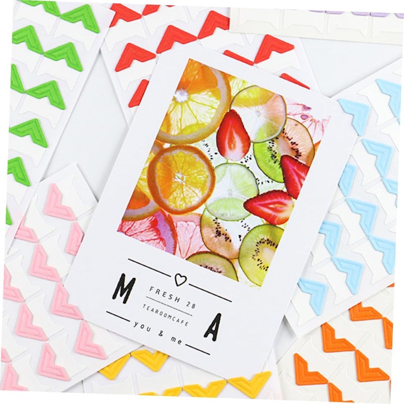 Veemoon 8pcs Photo Corners Self-Adhesive Paper Stickers for Scrapbooking Albums and Journals for Easy Decoration and Memory Preservation - Image 4
